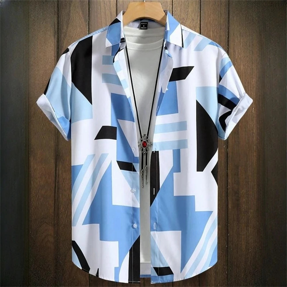 Men's 3D Printed Short Sleeve Hawaiian Shirts
