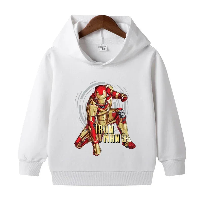 Boys Superhero Cartoon Printed Hoodies