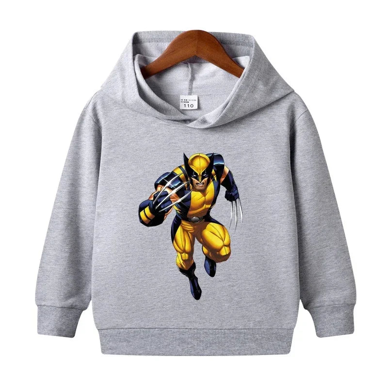 Boys Superhero Cartoon Printed Hoodies