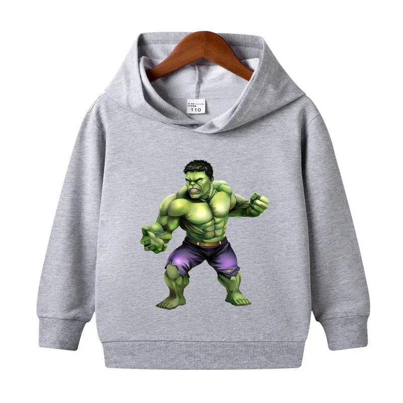 Boys Superhero Cartoon Printed Hoodies