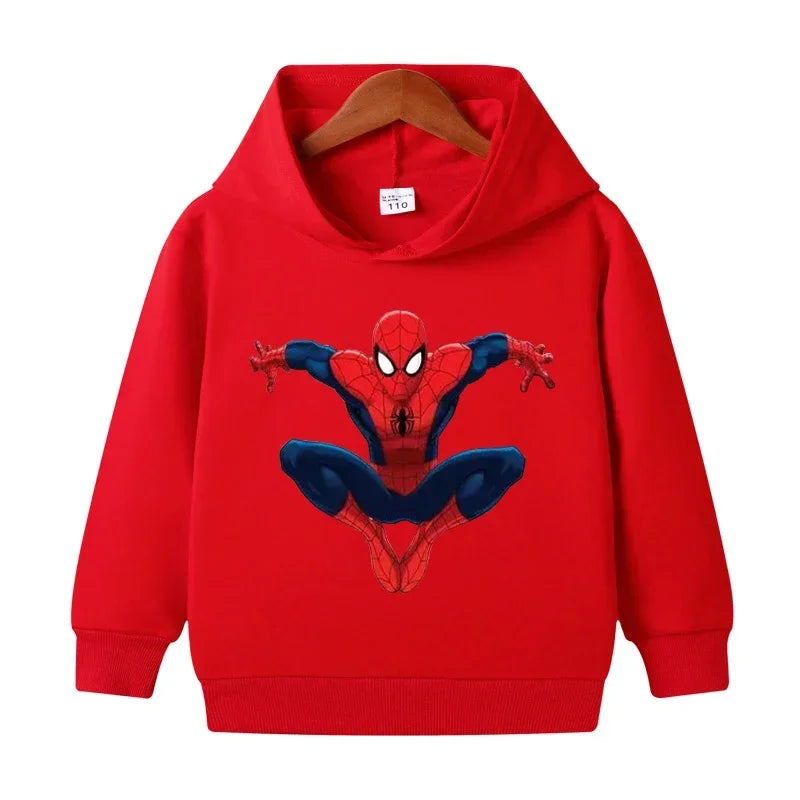 Boys Superhero Cartoon Printed Hoodies