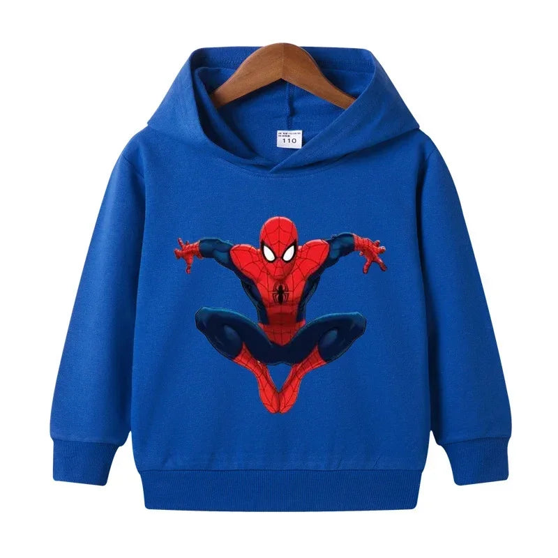 Boys Superhero Cartoon Printed Hoodies