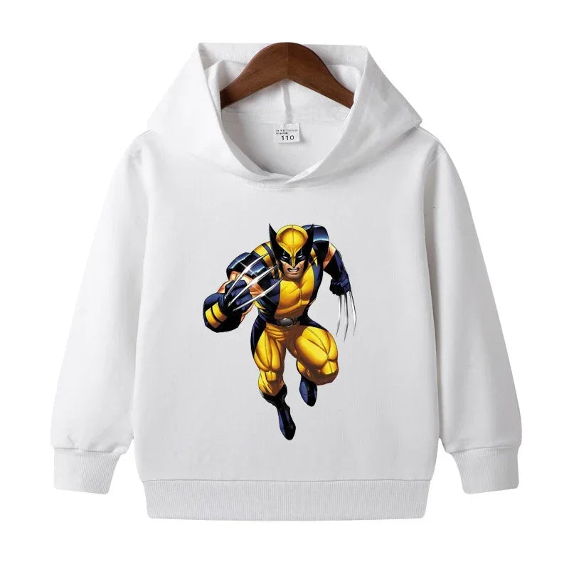 Boys Superhero Cartoon Printed Hoodies