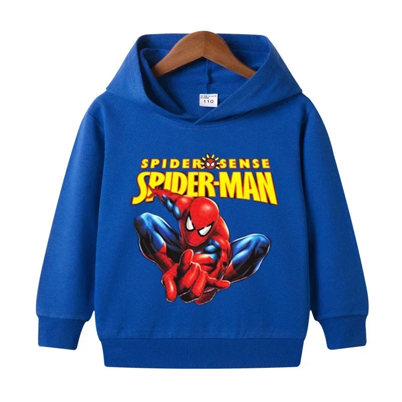 Boys Superhero Cartoon Printed Hoodies