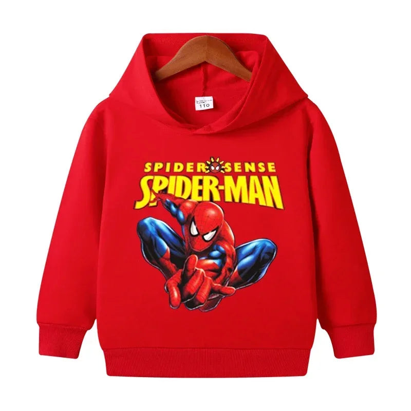 Boys Superhero Cartoon Printed Hoodies